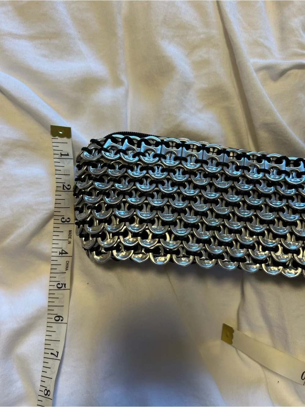 Classic Silver “POPTOP”Women's Wristlet Clutch